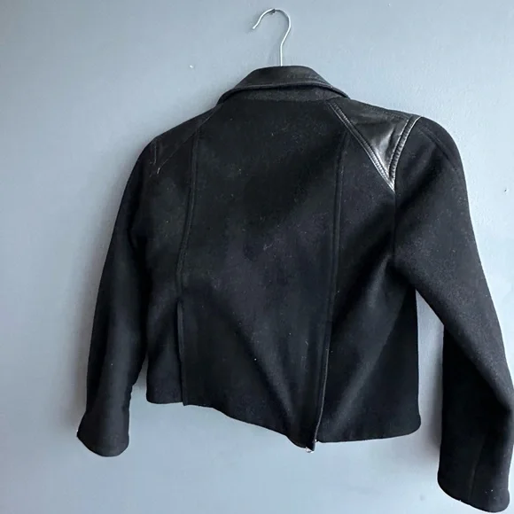 Kaufman Franco Leather and Wool Jacket